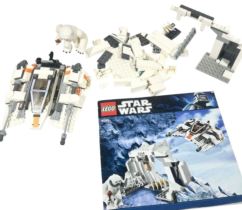 LEGO Star Wars Hoth Wampa Cave (8089) 2010 85% Complete Manual Snowspeeder